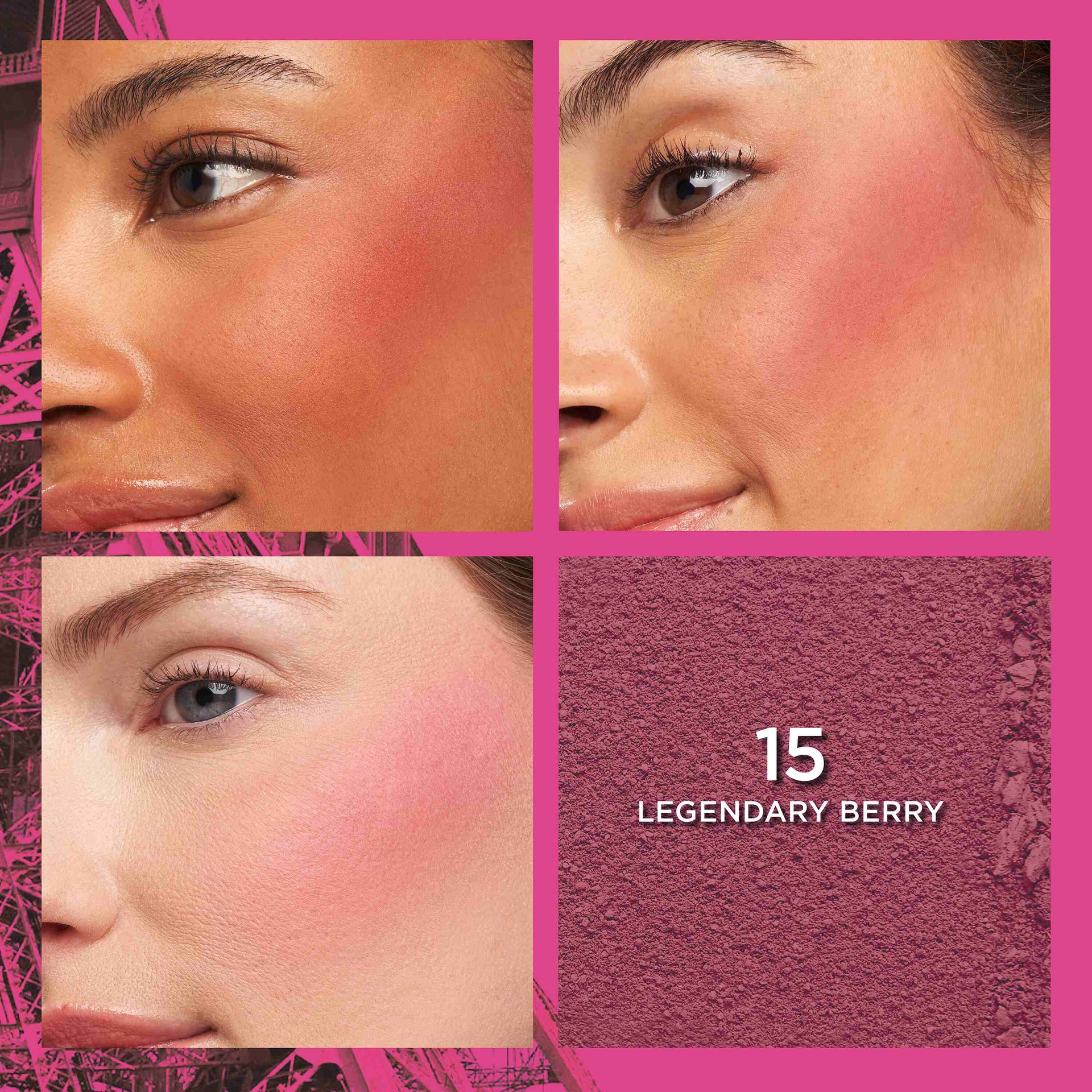 LOreal Cosmetics Face Infallible Up To 24H Fresh Wear Blush 15 Legendary Berry AV32 Resized